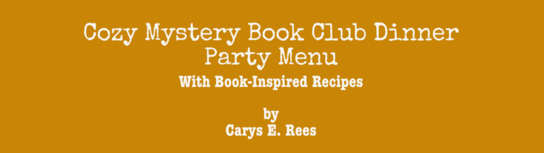 Cozy Mystery Book Club Dinner Party Menu